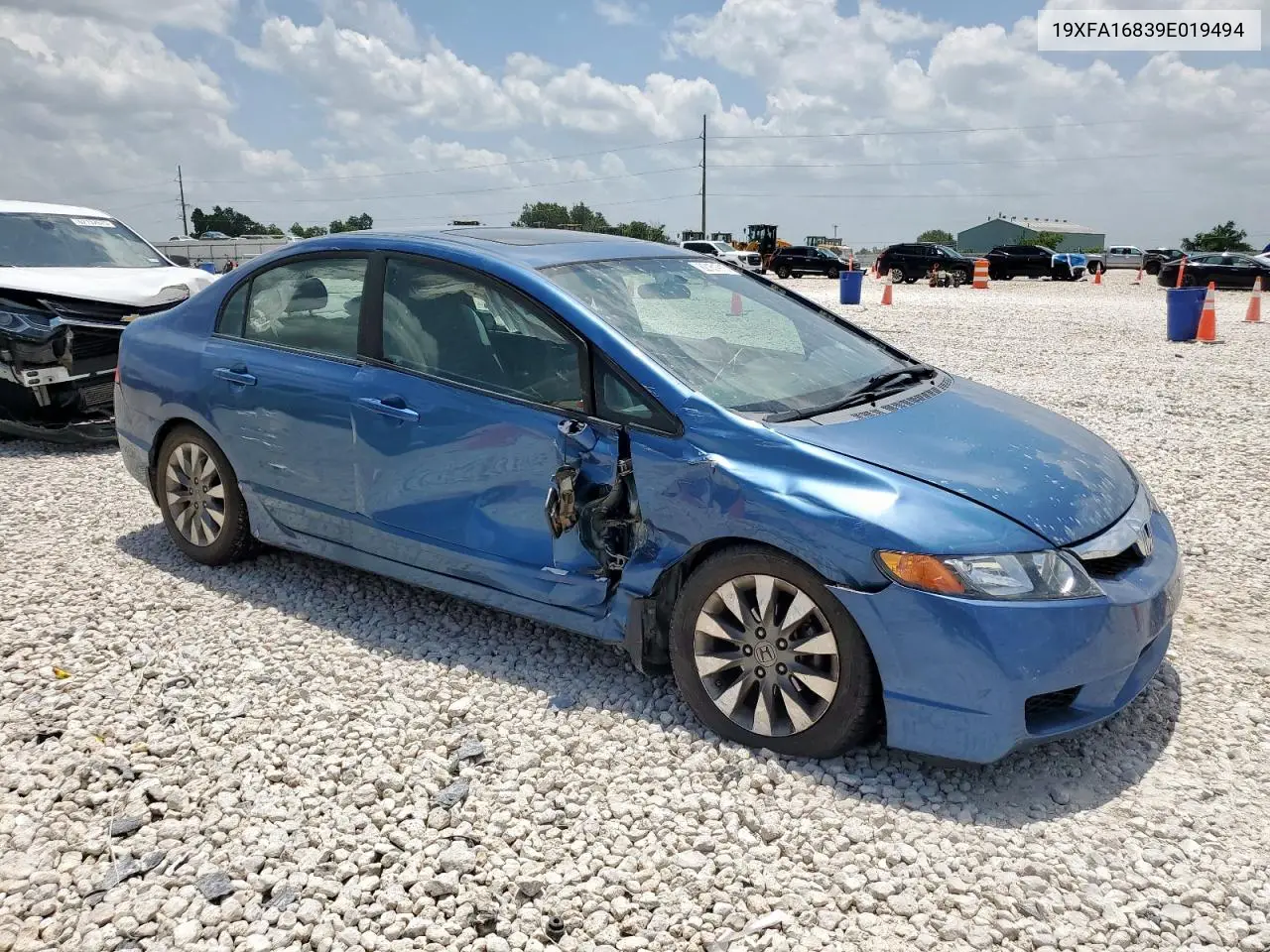 2009 Honda Civic Ex VIN: 19XFA16839E019494 Lot: 62151915