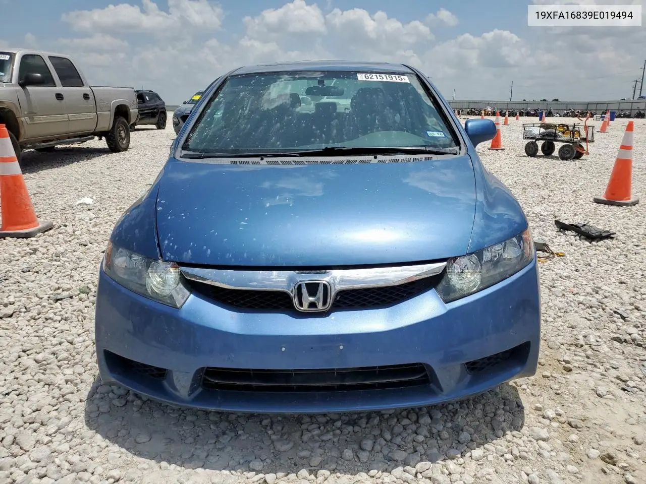 2009 Honda Civic Ex VIN: 19XFA16839E019494 Lot: 62151915