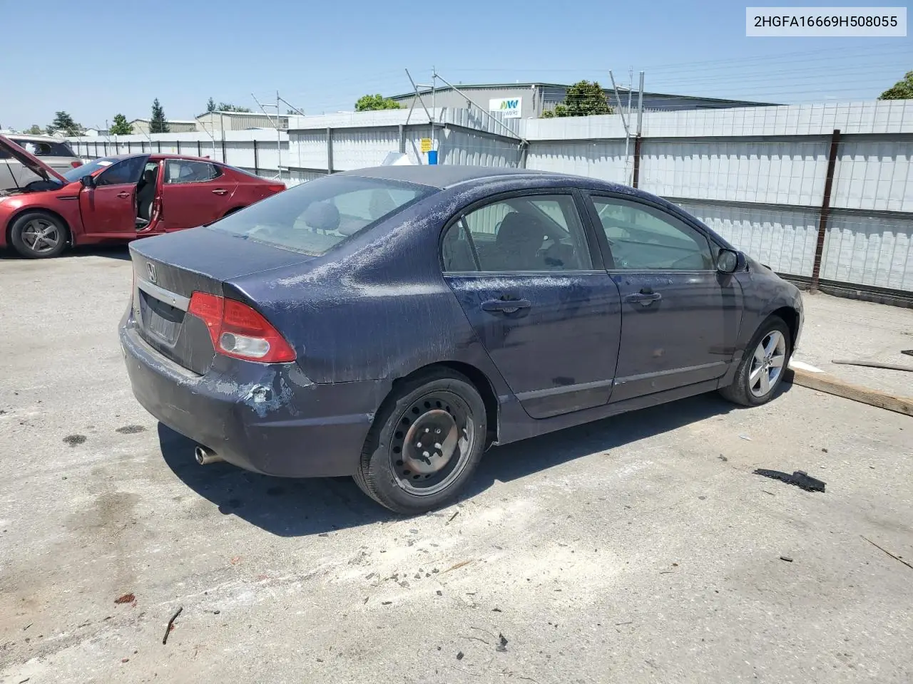 2009 Honda Civic Lx-S VIN: 2HGFA16669H508055 Lot: 62493965