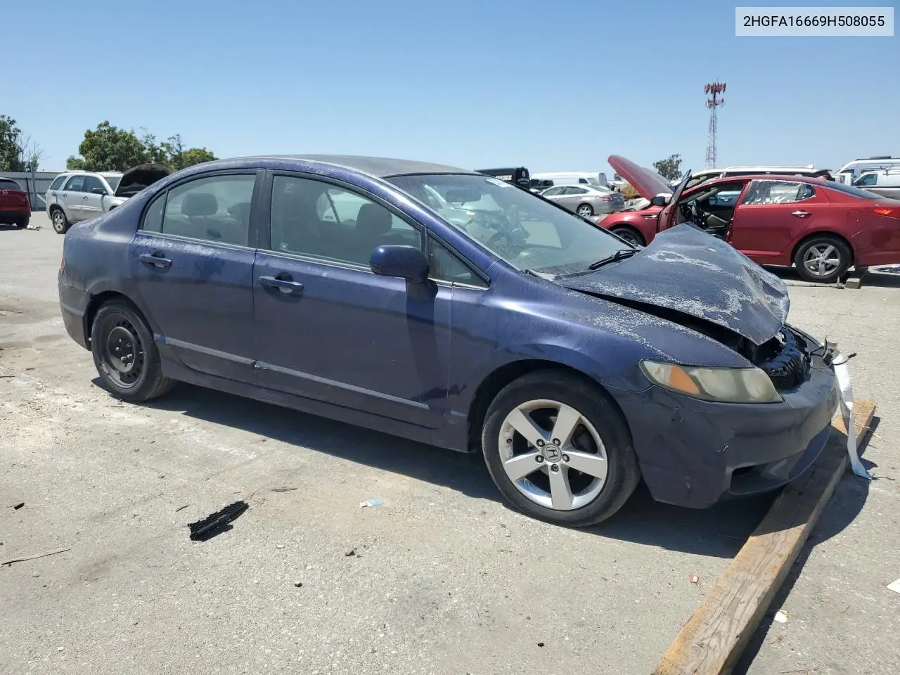 2009 Honda Civic Lx-S VIN: 2HGFA16669H508055 Lot: 62493965