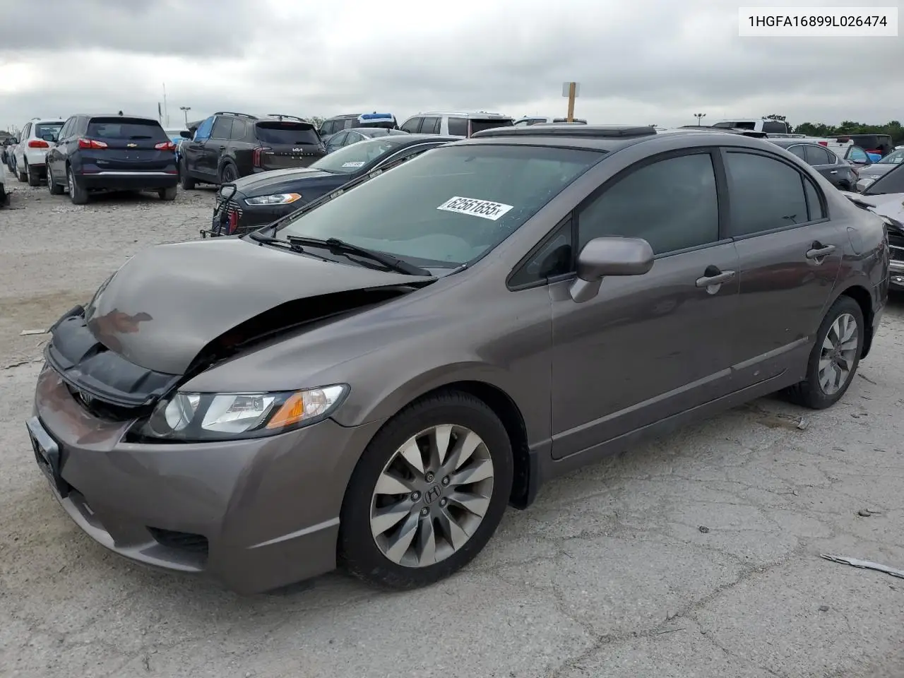2009 Honda Civic Ex VIN: 1HGFA16899L026474 Lot: 62561655