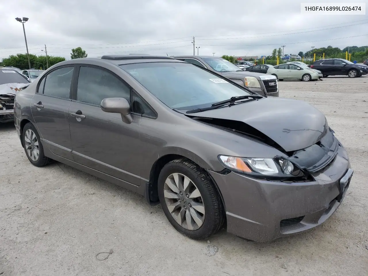 2009 Honda Civic Ex VIN: 1HGFA16899L026474 Lot: 62561655