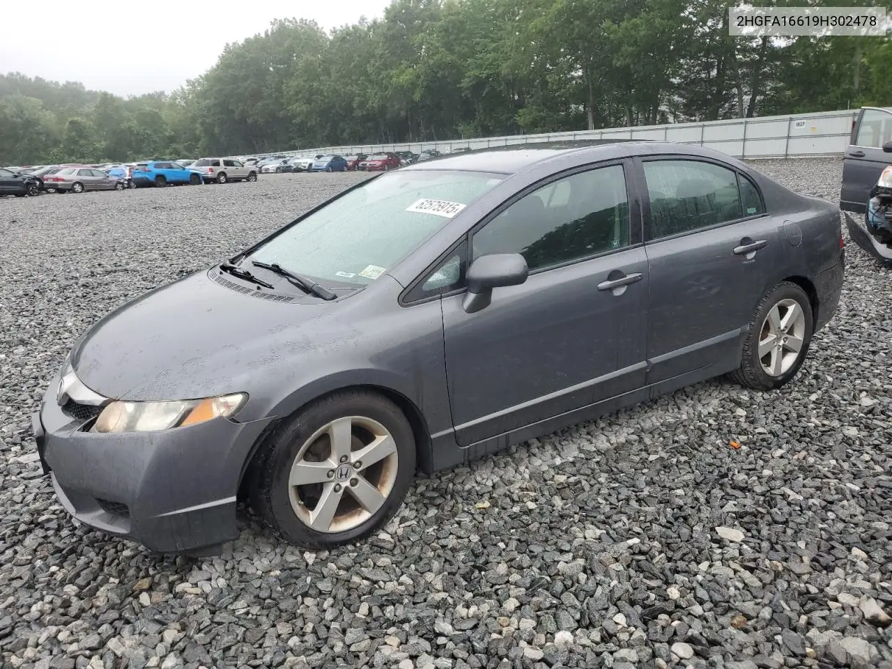 2009 Honda Civic Lx-S VIN: 2HGFA16619H302478 Lot: 62575915