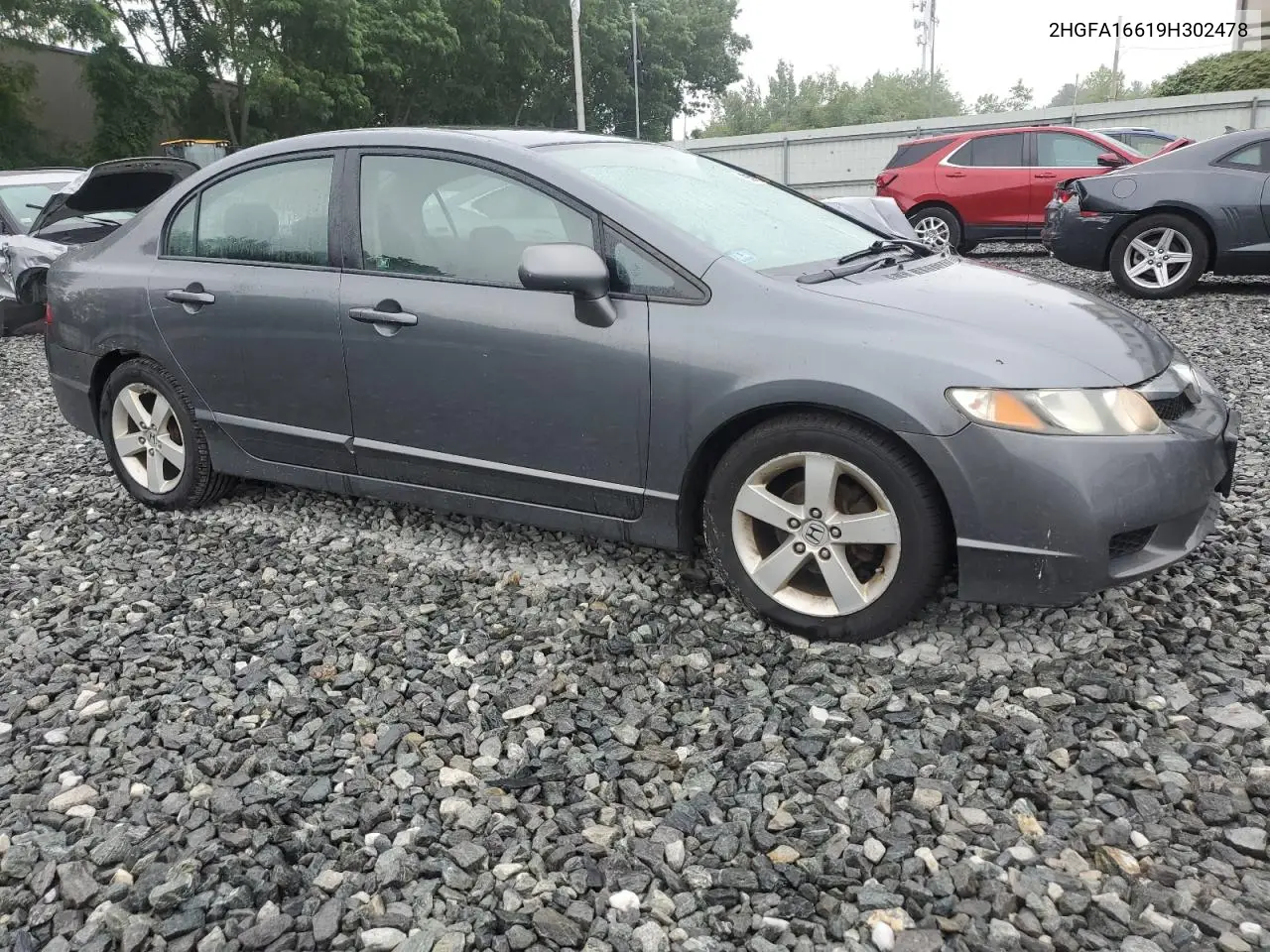 2009 Honda Civic Lx-S VIN: 2HGFA16619H302478 Lot: 62575915