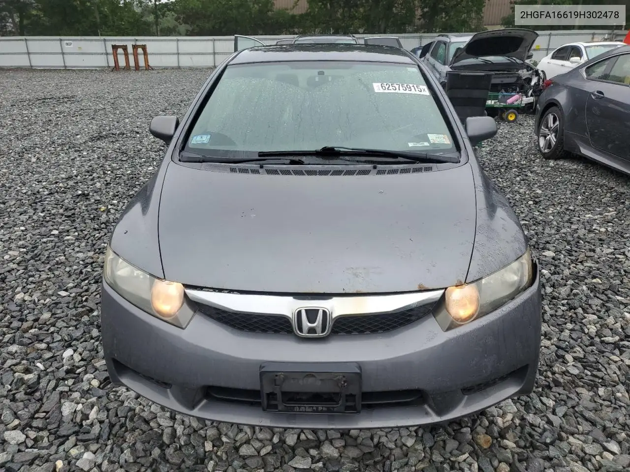 2009 Honda Civic Lx-S VIN: 2HGFA16619H302478 Lot: 62575915