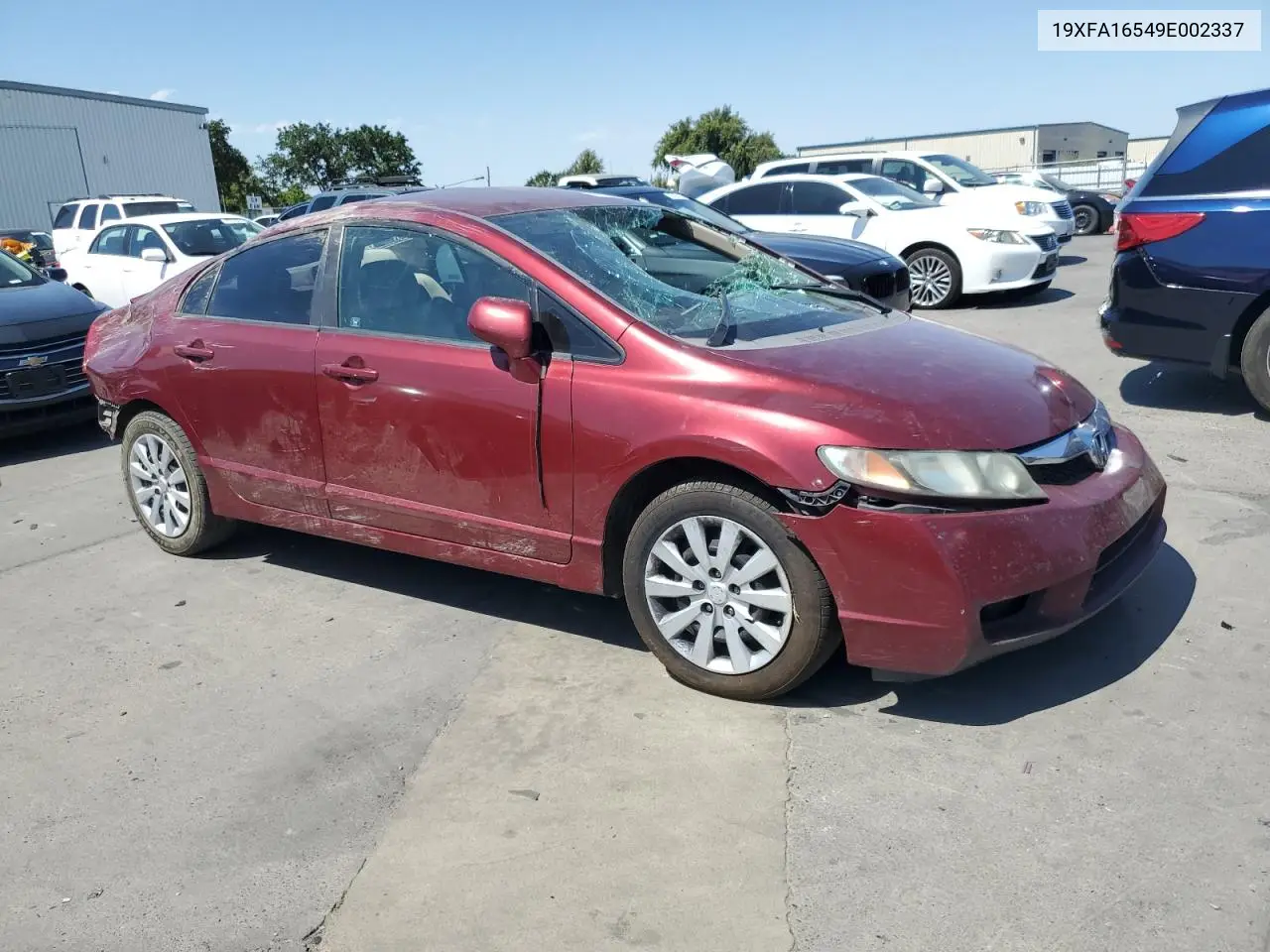 2009 Honda Civic Lx VIN: 19XFA16549E002337 Lot: 62696165