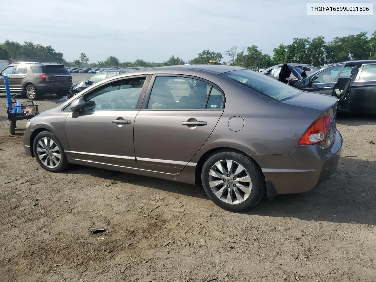 2009 Honda Civic Ex VIN: 1HGFA16899L021596 Lot: 62731625