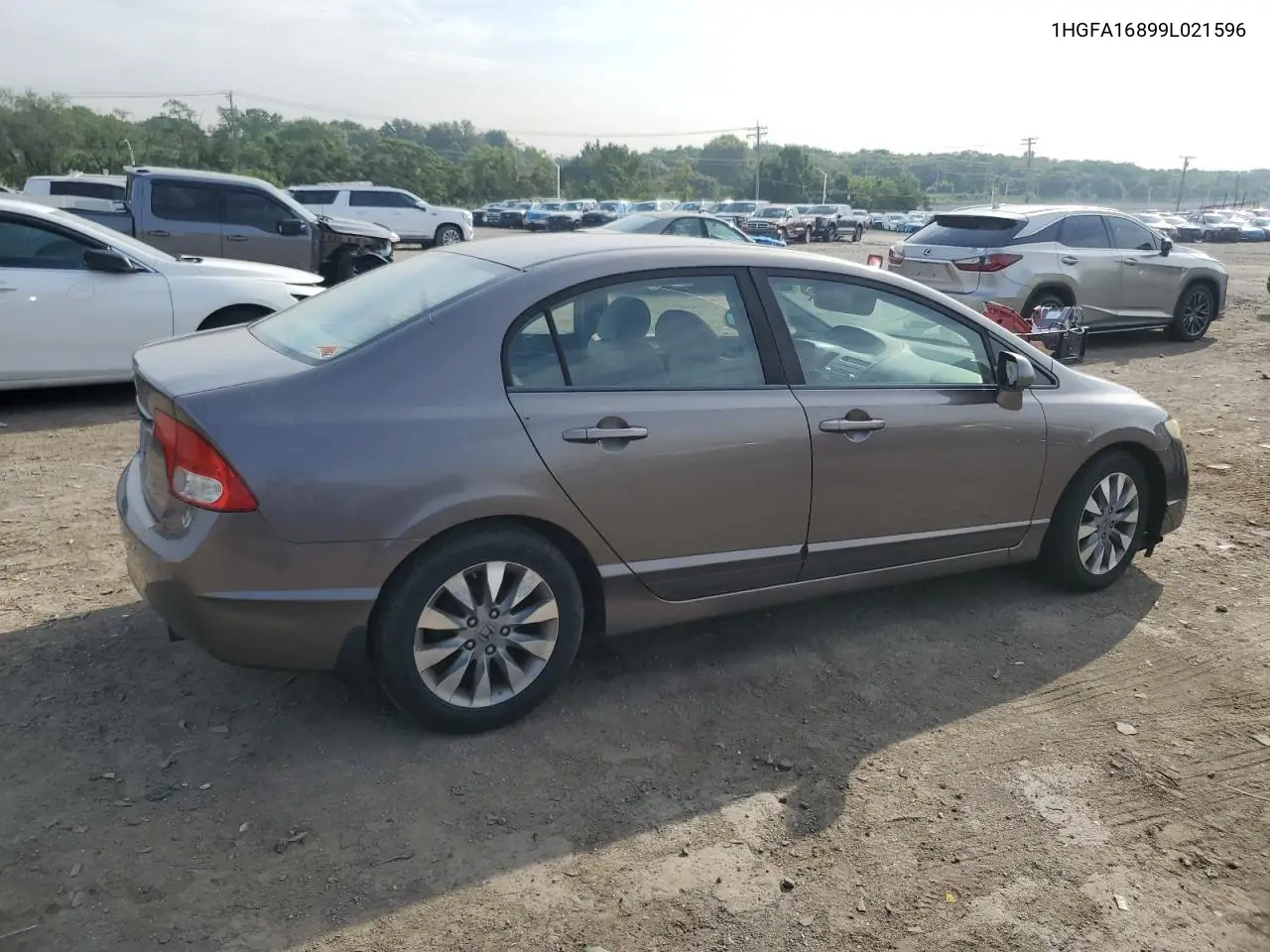 2009 Honda Civic Ex VIN: 1HGFA16899L021596 Lot: 62731625