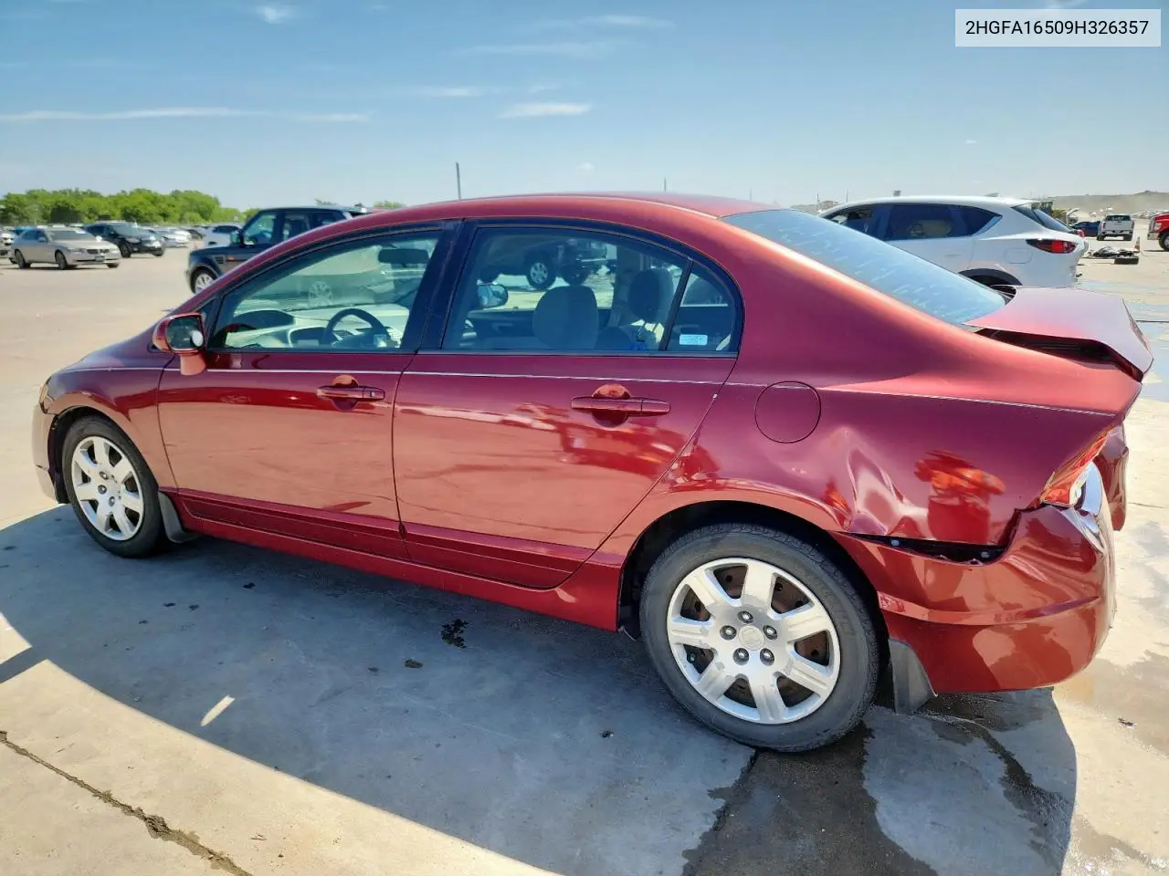 2009 Honda Civic Lx VIN: 2HGFA16509H326357 Lot: 62850195