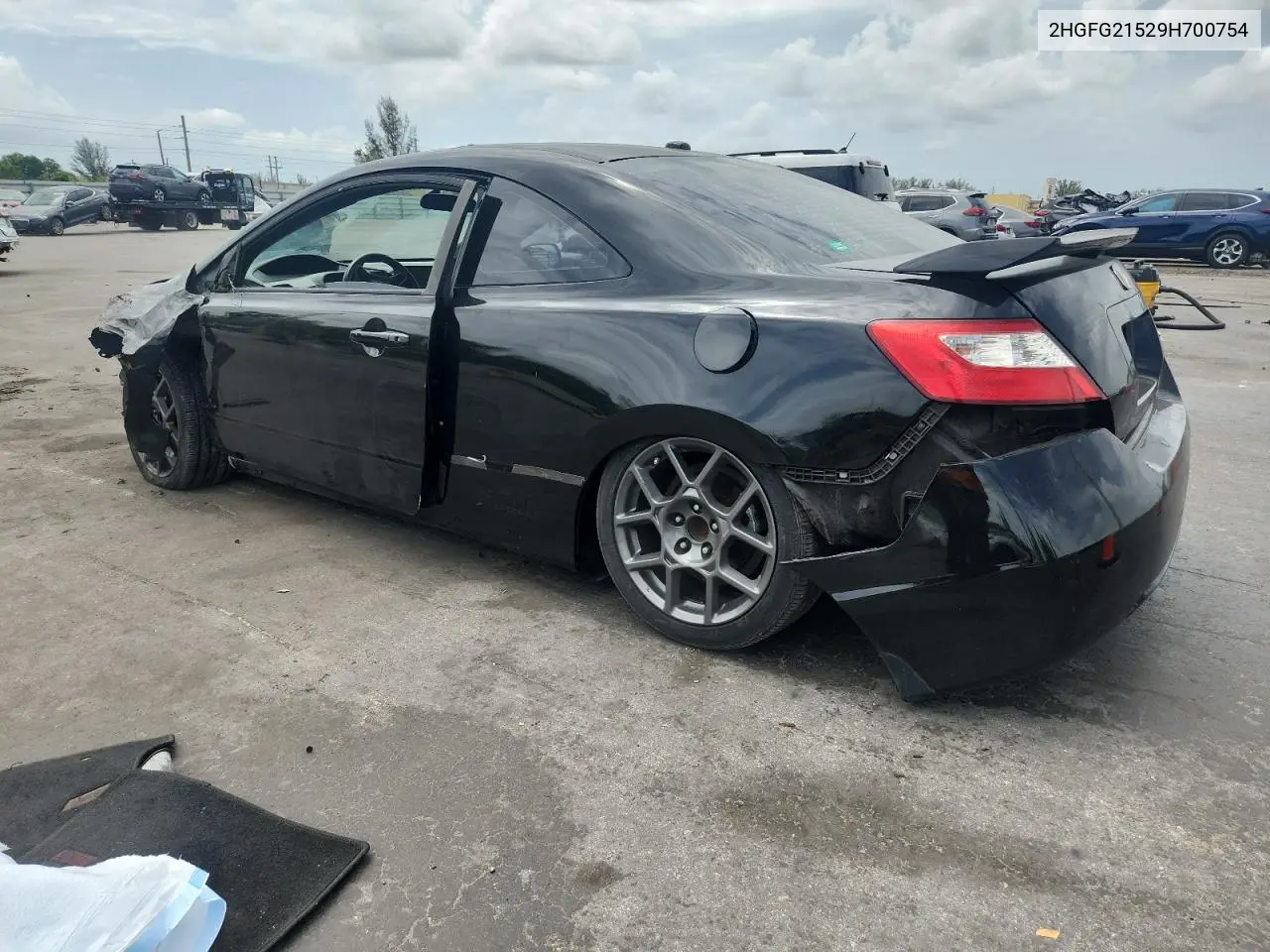 2hgfg21529h700754 2HGFG21529H700754 2009 Honda Civic Si