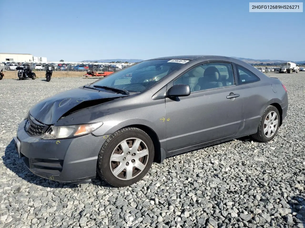 2009 Honda Civic Lx VIN: 2HGFG12689H526271 Lot: 62963675