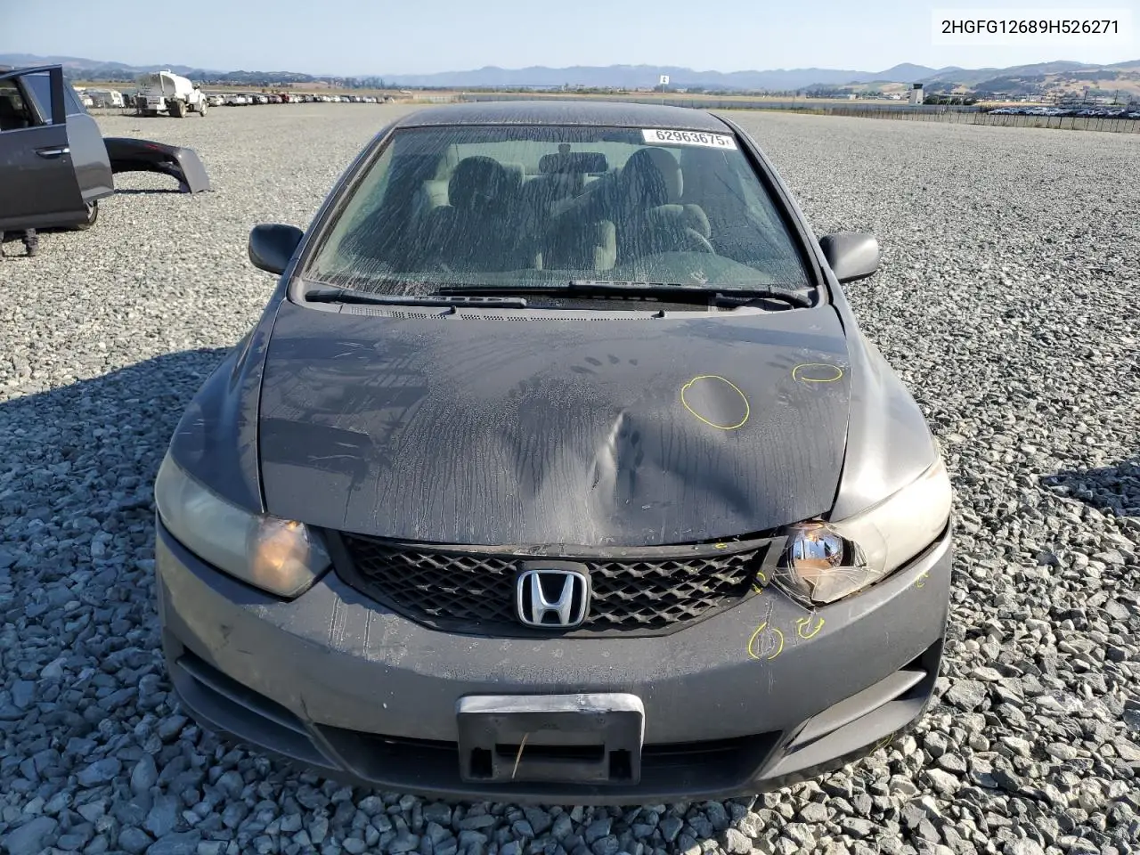 2009 Honda Civic Lx VIN: 2HGFG12689H526271 Lot: 62963675