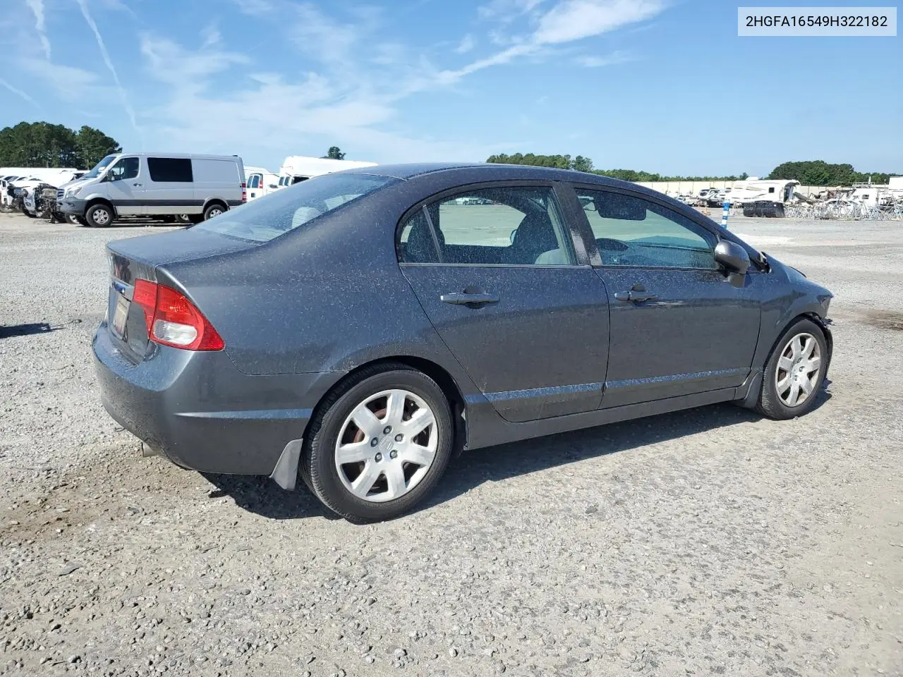 2009 Honda Civic Lx VIN: 2HGFA16549H322182 Lot: 63004925