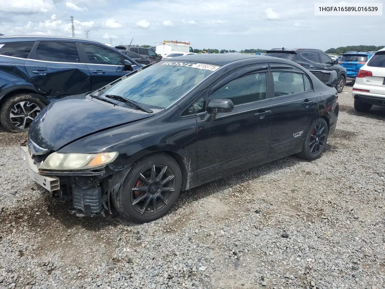 2009 Honda Civic Lx VIN: 1HGFA16589L016539 Lot: 63183775