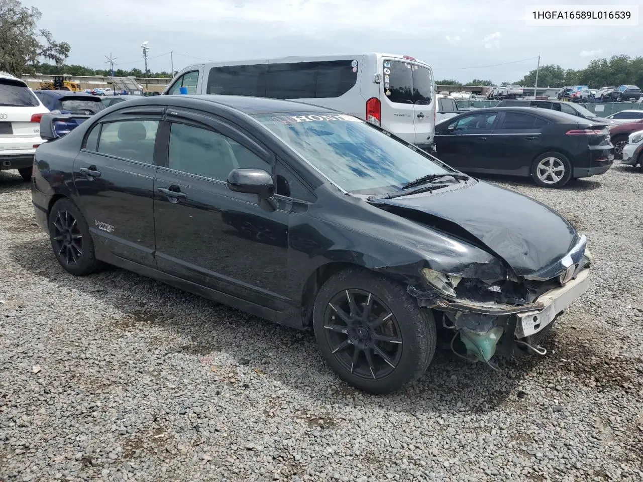 2009 Honda Civic Lx VIN: 1HGFA16589L016539 Lot: 63183775