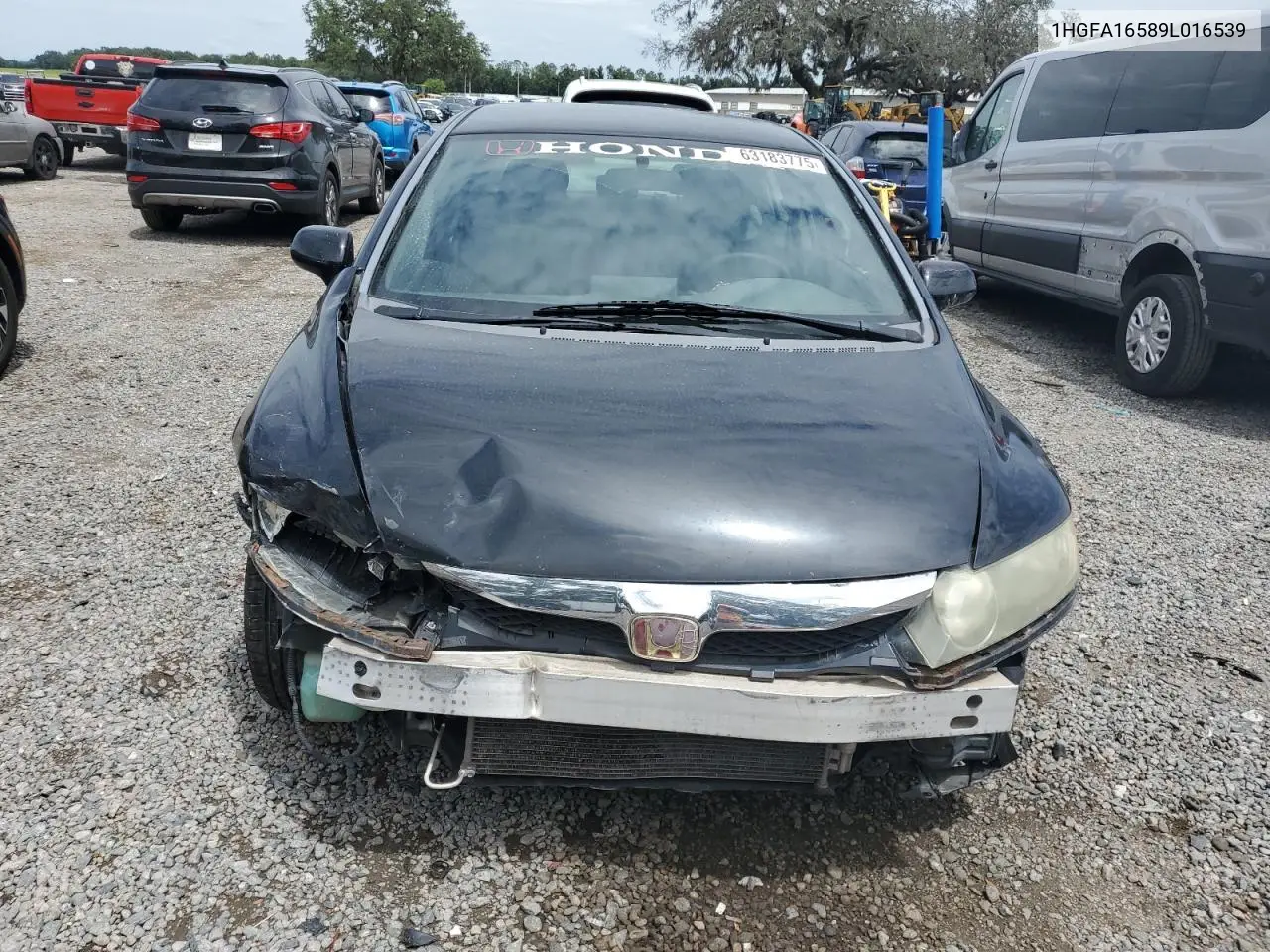 2009 Honda Civic Lx VIN: 1HGFA16589L016539 Lot: 63183775