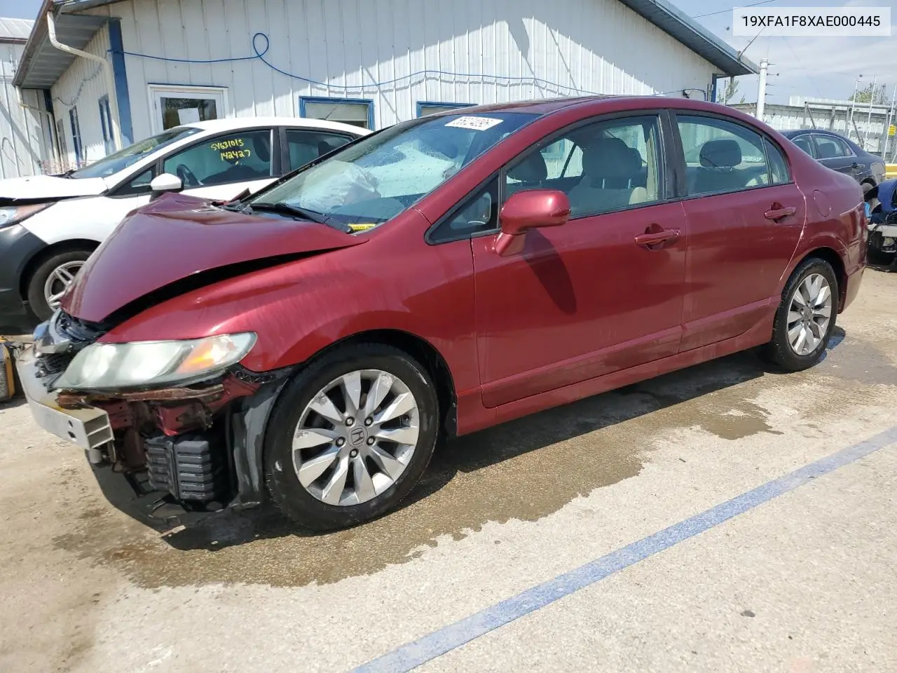 2010 Honda Civic Ex VIN: 19XFA1F8XAE000445 Lot: 55024095