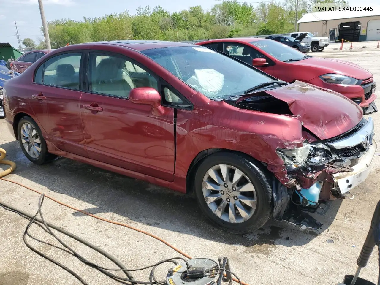 2010 Honda Civic Ex VIN: 19XFA1F8XAE000445 Lot: 55024095