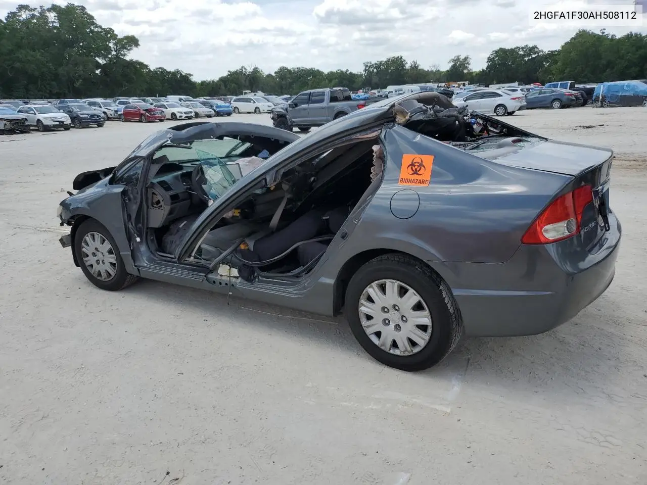 2010 Honda Civic Vp VIN: 2HGFA1F30AH508112 Lot: 55391415