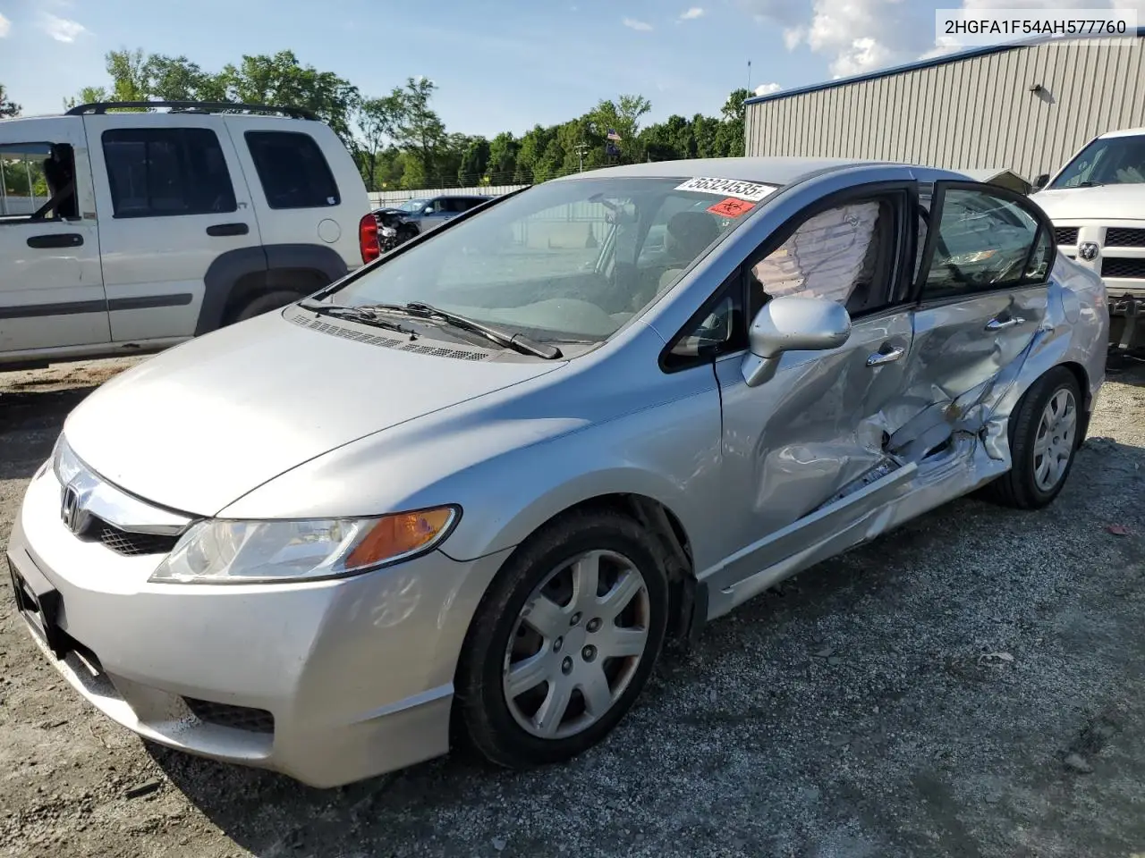2010 Honda Civic Lx VIN: 2HGFA1F54AH577760 Lot: 56324535