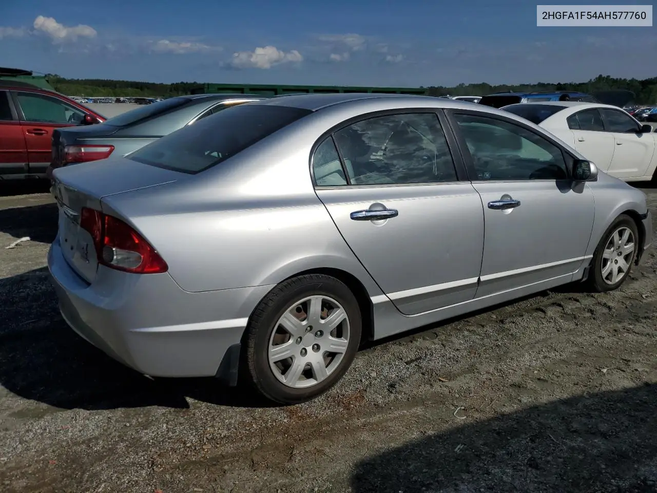 2010 Honda Civic Lx VIN: 2HGFA1F54AH577760 Lot: 56324535