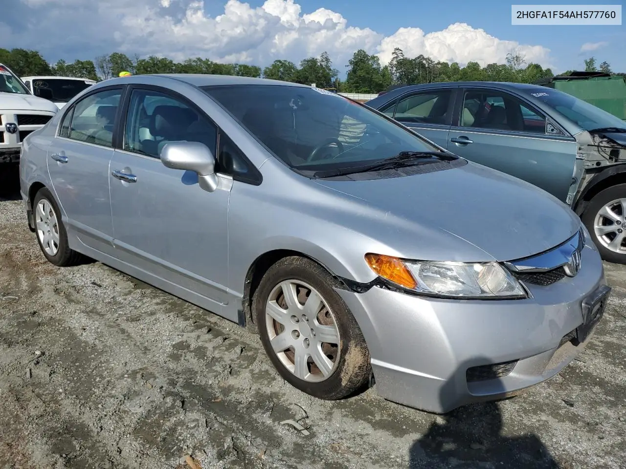 2010 Honda Civic Lx VIN: 2HGFA1F54AH577760 Lot: 56324535
