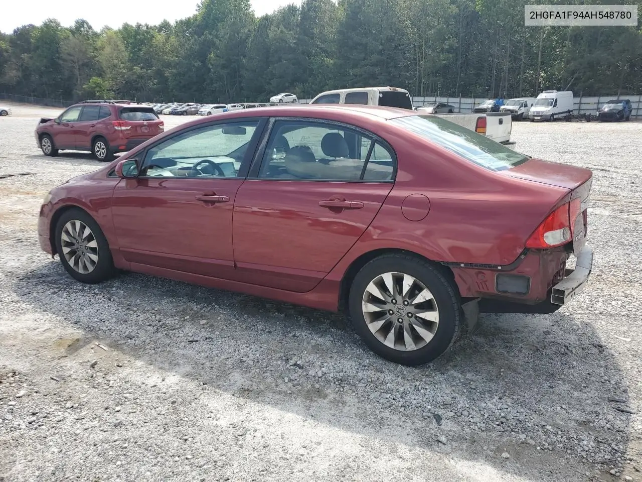 2010 Honda Civic Exl VIN: 2HGFA1F94AH548780 Lot: 57032215
