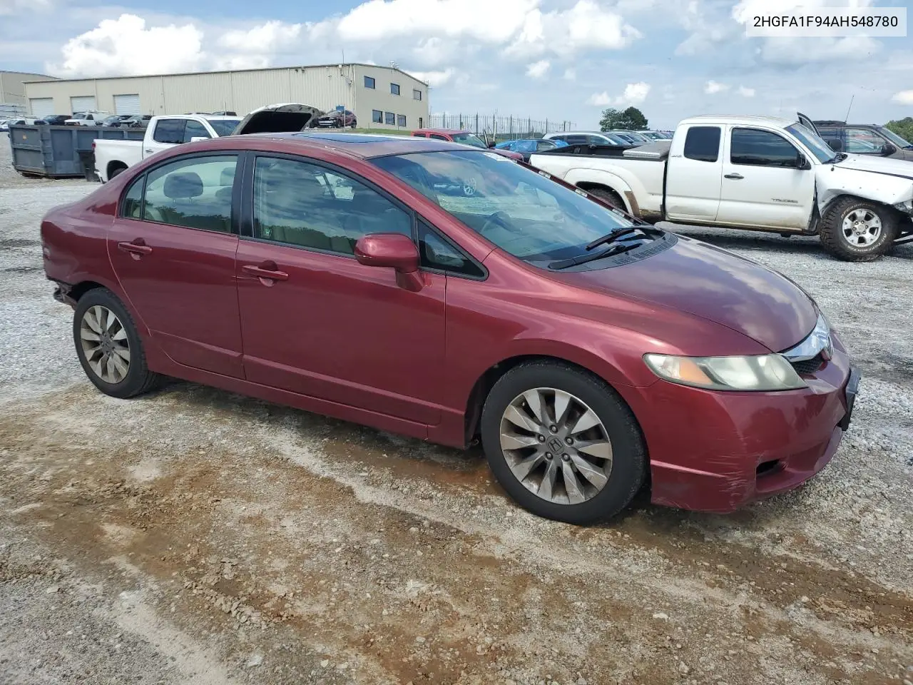 2010 Honda Civic Exl VIN: 2HGFA1F94AH548780 Lot: 57032215