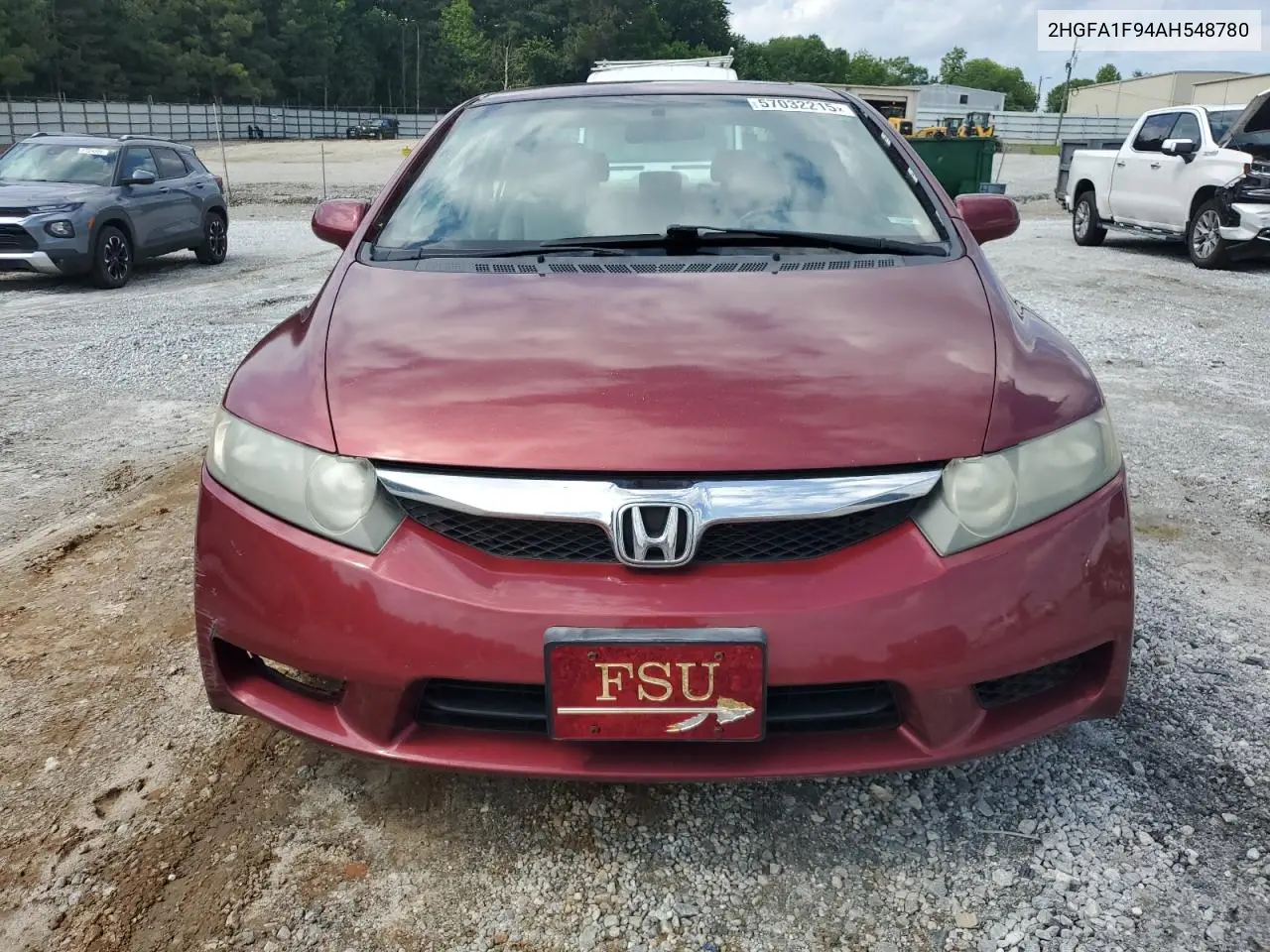 2010 Honda Civic Exl VIN: 2HGFA1F94AH548780 Lot: 57032215