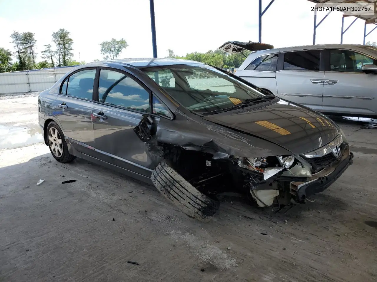2010 Honda Civic Lx VIN: 2HGFA1F50AH302757 Lot: 57095075