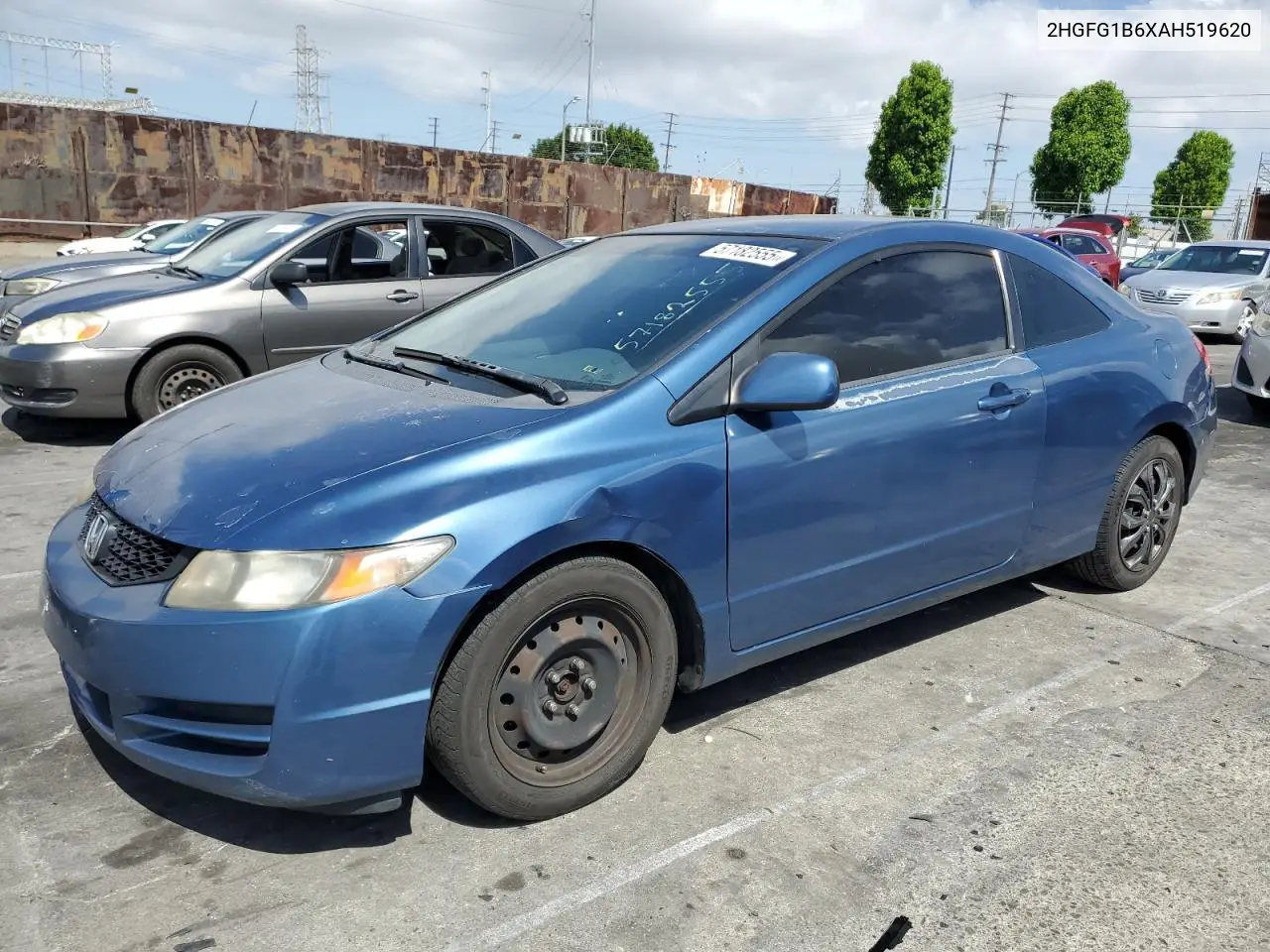 2010 Honda Civic Lx VIN: 2HGFG1B6XAH519620 Lot: 57182555