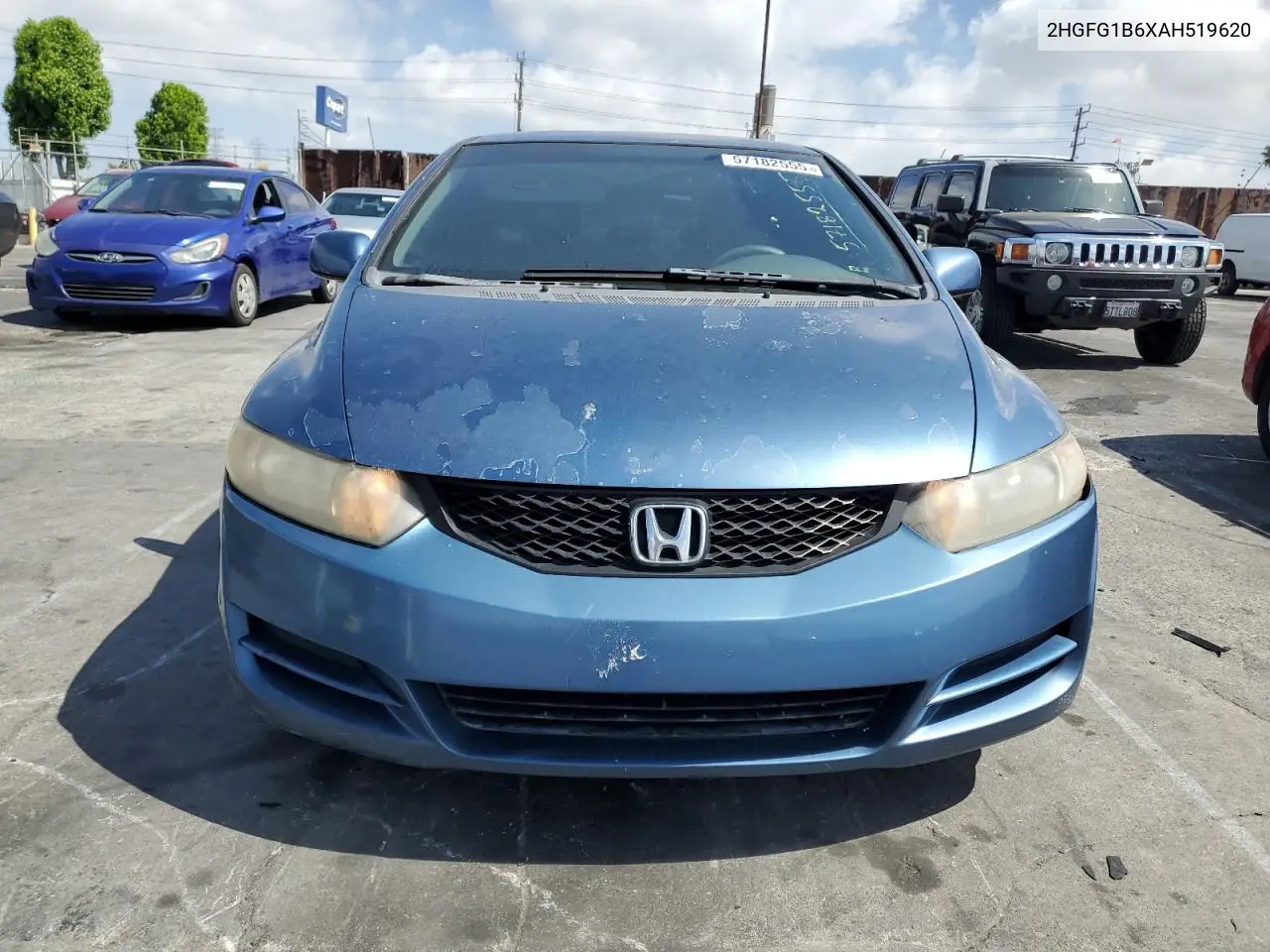 2010 Honda Civic Lx VIN: 2HGFG1B6XAH519620 Lot: 57182555