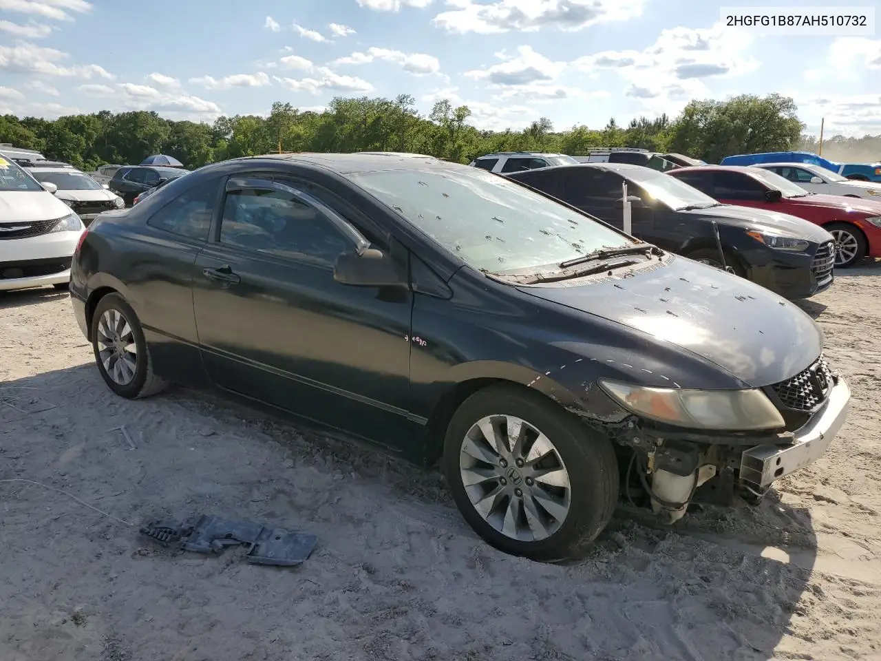 2010 Honda Civic Ex VIN: 2HGFG1B87AH510732 Lot: 57220715