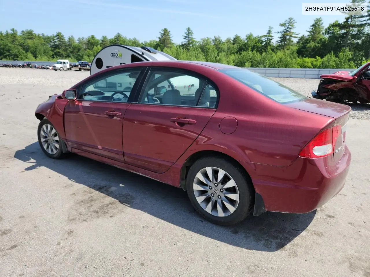 2010 Honda Civic Exl VIN: 2HGFA1F91AH525618 Lot: 61443275
