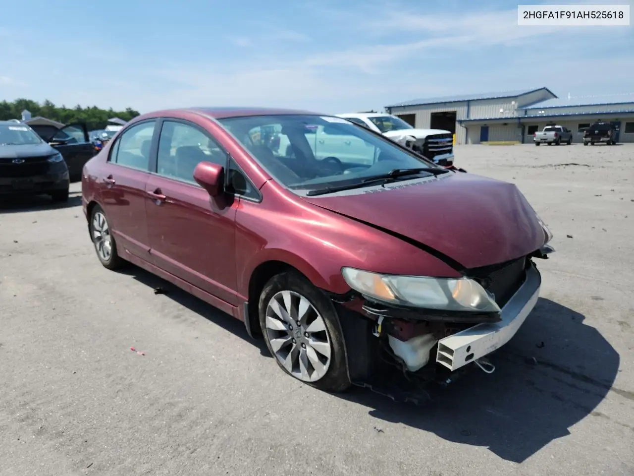2010 Honda Civic Exl VIN: 2HGFA1F91AH525618 Lot: 61443275