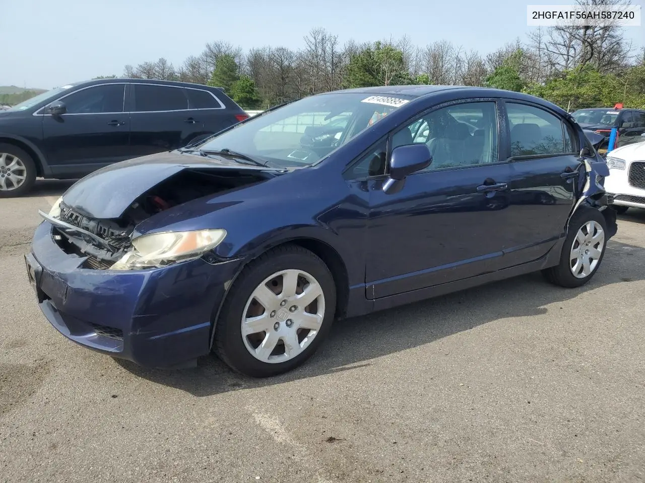 2010 Honda Civic Lx VIN: 2HGFA1F56AH587240 Lot: 61498895