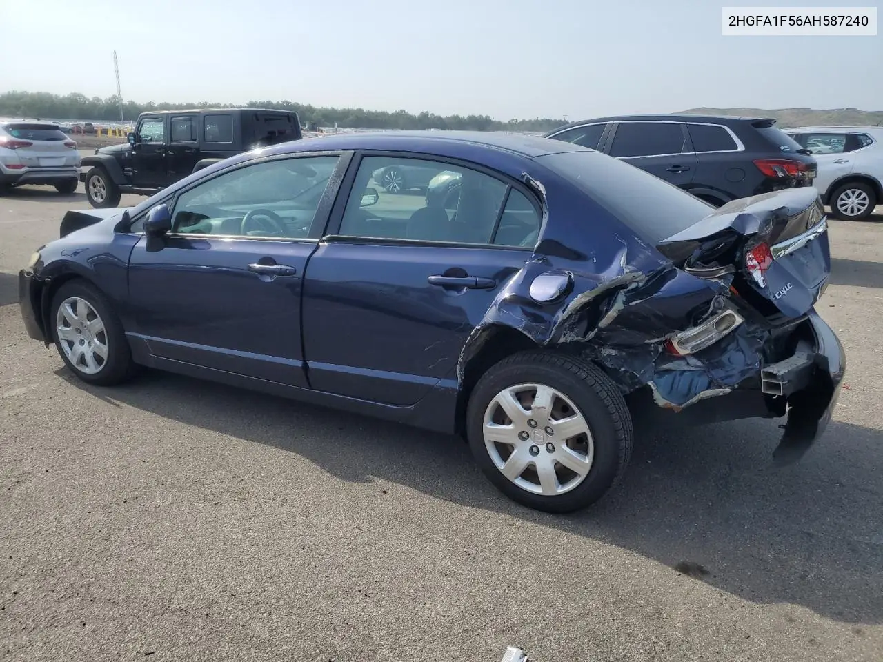 2010 Honda Civic Lx VIN: 2HGFA1F56AH587240 Lot: 61498895