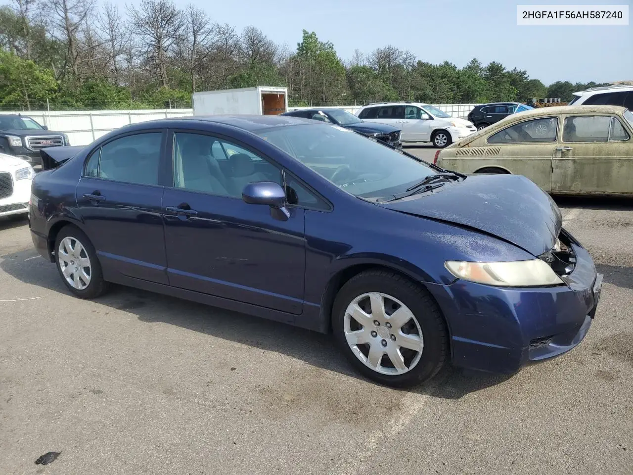 2010 Honda Civic Lx VIN: 2HGFA1F56AH587240 Lot: 61498895