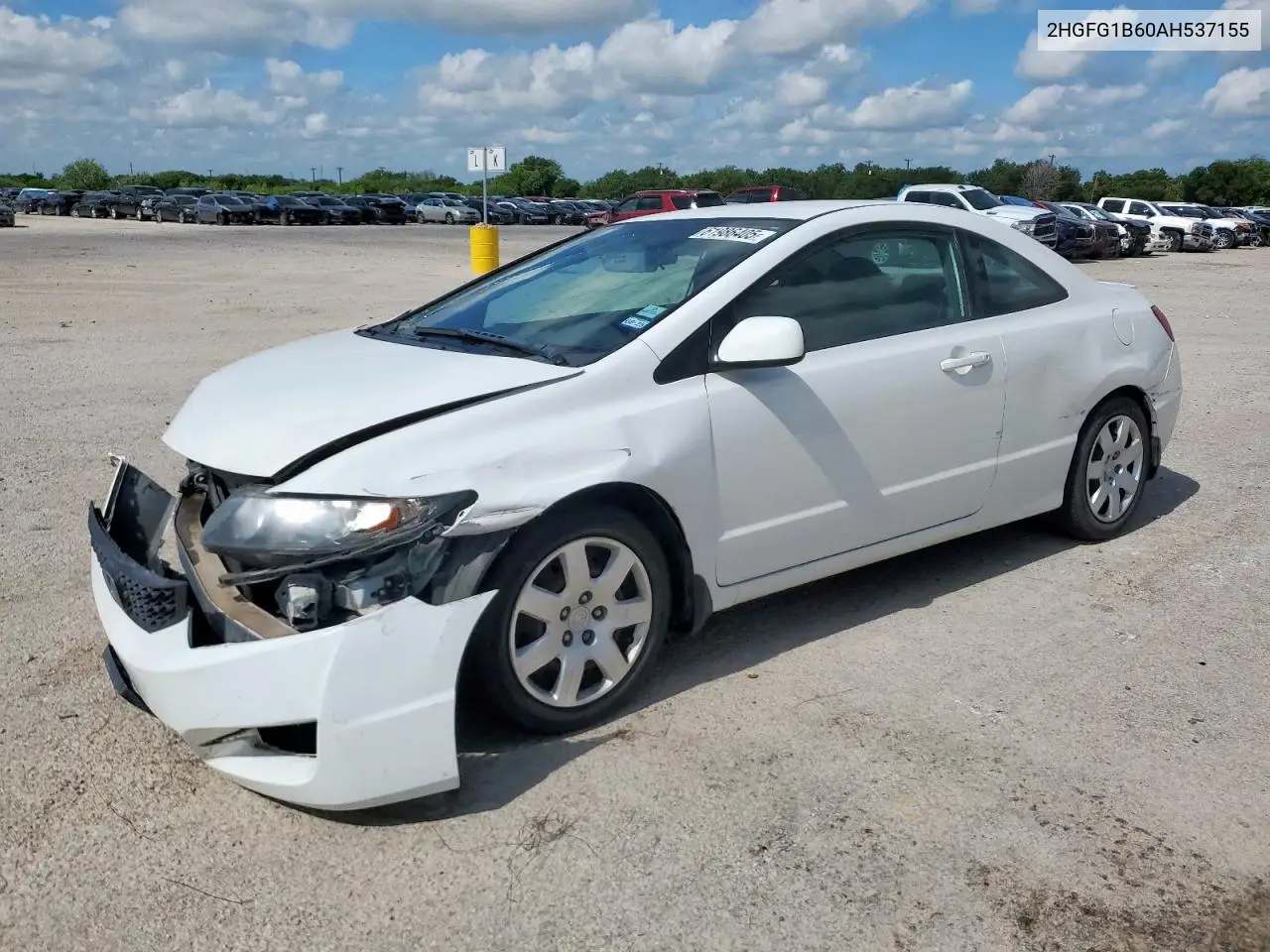 2010 Honda Civic Lx VIN: 2HGFG1B60AH537155 Lot: 61986405