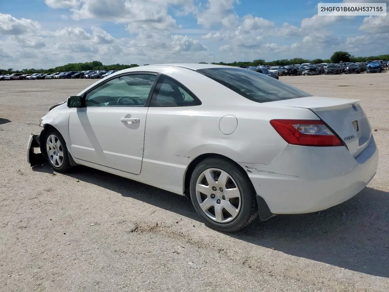 2010 Honda Civic Lx VIN: 2HGFG1B60AH537155 Lot: 61986405