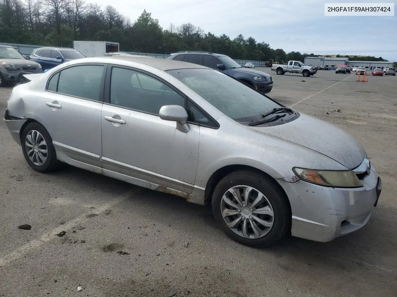 2010 Honda Civic Lx VIN: 2HGFA1F59AH307424 Lot: 62422235