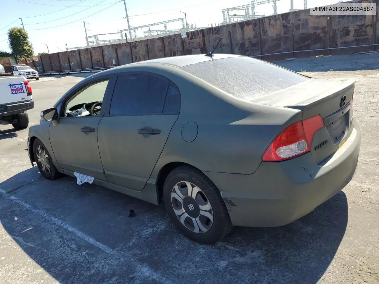 2010 Honda Civic Hybrid VIN: JHMFA3F22AS004587 Lot: 63042095
