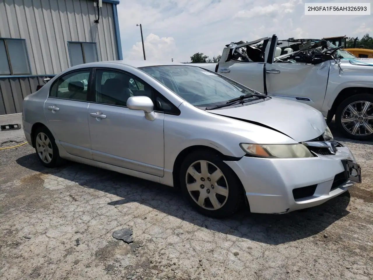 2010 Honda Civic Lx VIN: 2HGFA1F56AH326593 Lot: 63153735