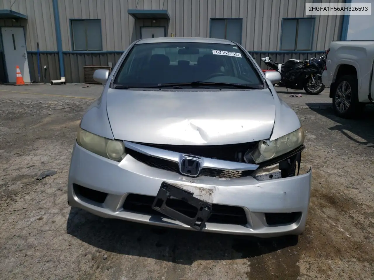 2010 Honda Civic Lx VIN: 2HGFA1F56AH326593 Lot: 63153735