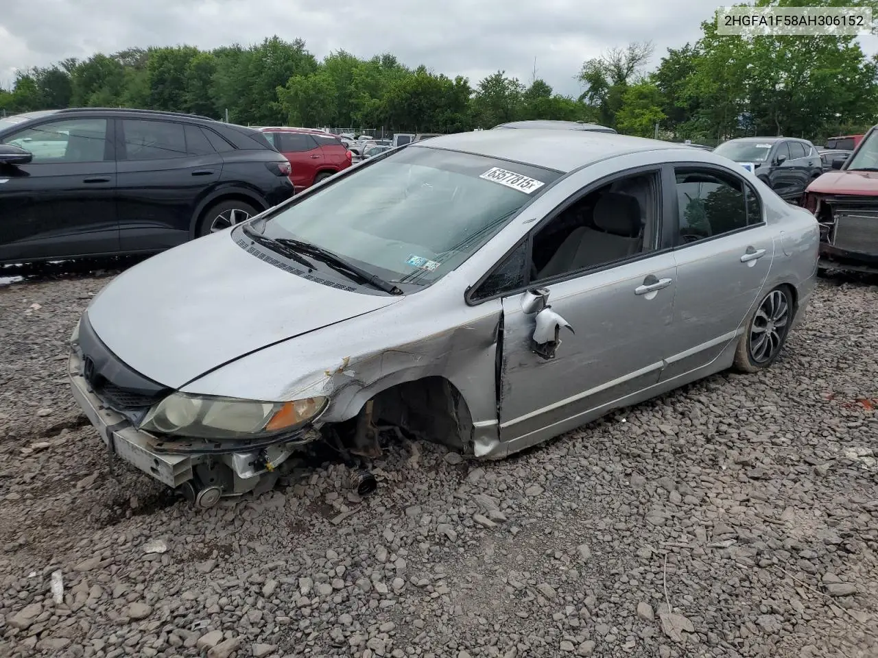 2010 Honda Civic Lx VIN: 2HGFA1F58AH306152 Lot: 63577815
