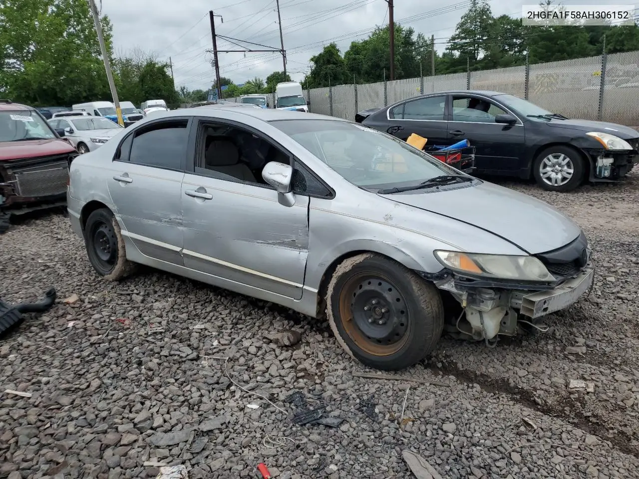 2010 Honda Civic Lx VIN: 2HGFA1F58AH306152 Lot: 63577815