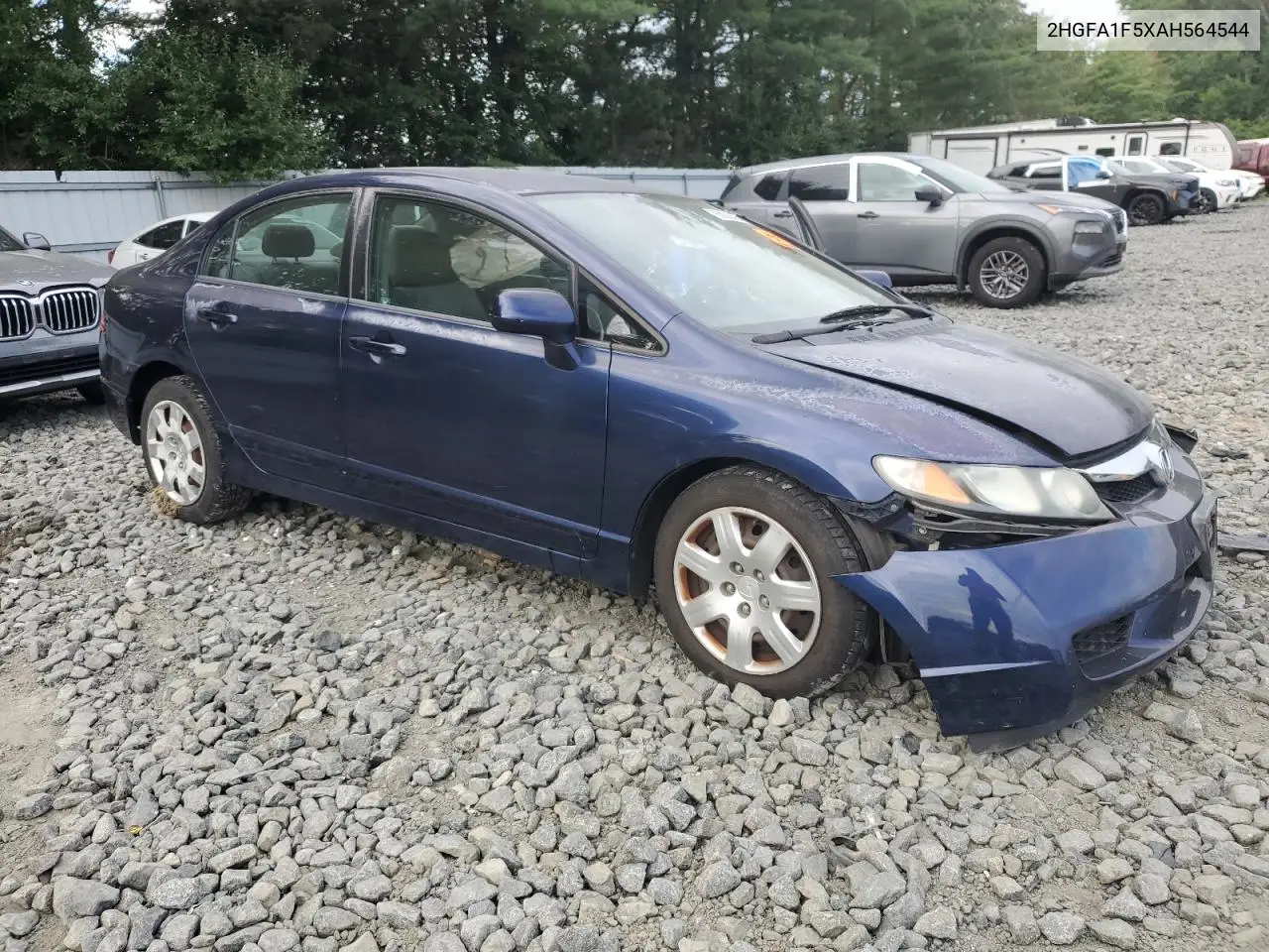 2010 Honda Civic Lx VIN: 2HGFA1F5XAH564544 Lot: 65353395