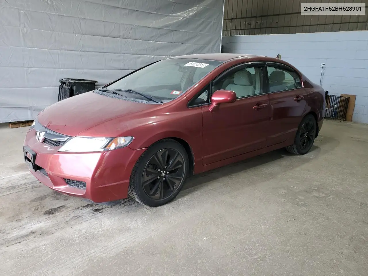 2011 Honda Civic Lx VIN: 2HGFA1F52BH528901 Lot: 57054315