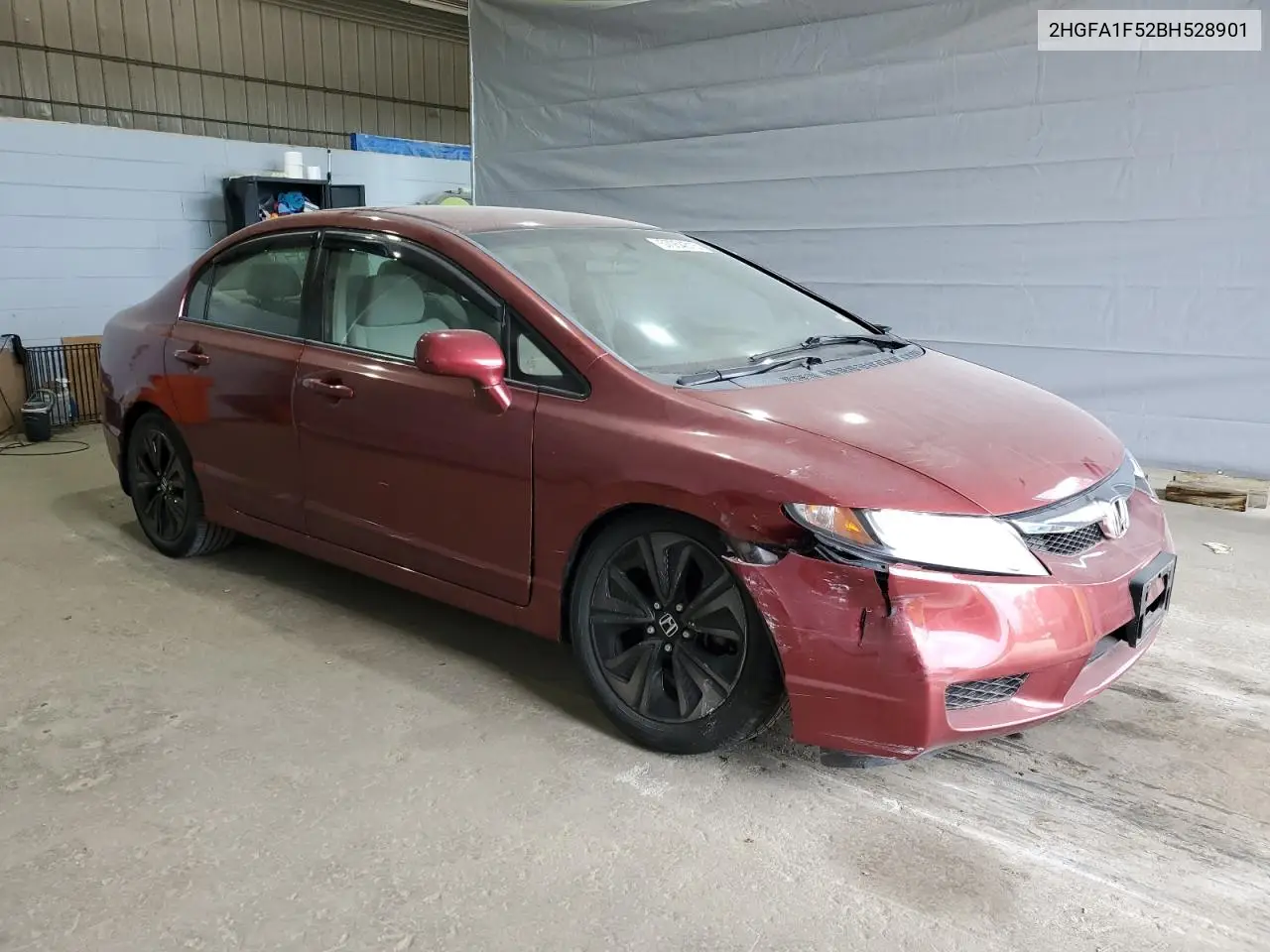 2011 Honda Civic Lx VIN: 2HGFA1F52BH528901 Lot: 57054315