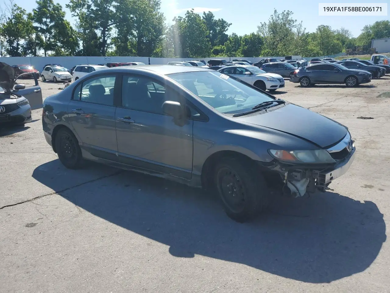 2011 Honda Civic Lx VIN: 19XFA1F58BE006171 Lot: 58779245